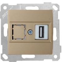 RİTA MEK TUŞ DATA PRİZİ 1*USB DORE 1